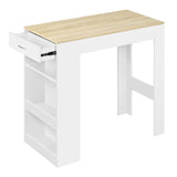 Multifunctionele BukkitBow bartafel met wijnrek en lade, modern ontwerp, geschikt voor eetkamer of barruimte