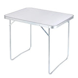 BukkitBow multifunctionele campingklaptafel van stevig aluminium, ruimtebesparend, draagbaar, 80x60x70cm, max 15 kg belasting.