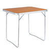 BukkitBow multifunctionele campingtafel van stevig aluminium, inklapbaar, ruimtebesparend en draagbaar, afmeting 80x60x70cm.