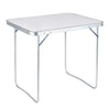 BukkitBow campingtafel van stevig aluminium, inklapbaar, ruimtebesparend en draagbaar, 80x60x70cm, max 15 kg belasting