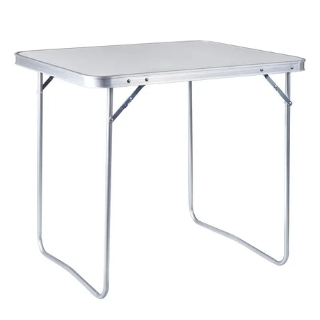BukkitBow multifunctionele camping klaptafel van stevig aluminium, ruimtebesparend en draagbaar, 80x60x70 cm, tot 15 kg belasting