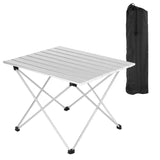 BukkitBow opvouwbare aluminium campingtafel met opbergtas, 46x40x56cm, lichte en stevige campingtafel voor buitengebruik
