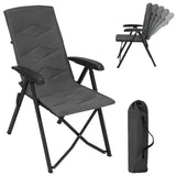 BukkitBow opvouwbare campingstoel met mesh stof, metalen frame en verstelbare rugleuning, maximaal 150 kg draaggewicht