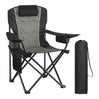 BukkitBow opvouwbare campingstoel met hoge rugleuning, koelvak en stevig frame, ideaal voor outdoor kampeeractiviteiten
