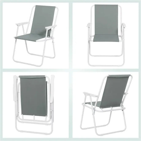 BukkitBow opvouwbare campingstoel met oxford doek en ijzeren frame, ultra lichtgewicht, maximaal 100 kg draagvermogen