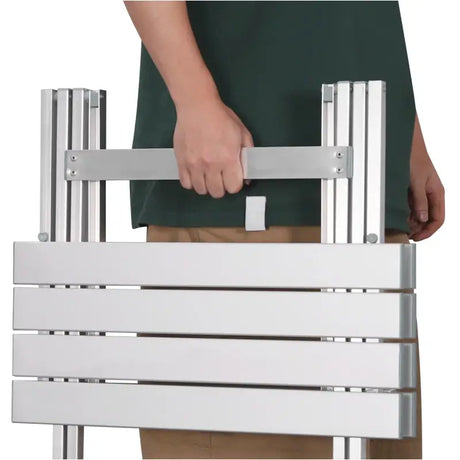 BukkitBow opvouwbare campingtafel van stevig aluminium, lichtgewicht en corrosiebestendig, 50.5x46.5x60cm, max 25 kg belasting