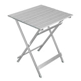 Opvouwbare campingtafel van BukkitBow, stevig aluminium, lichtgewicht, corrosiebestendig, 50.5x46.5x60cm, max 25 kg belasting.