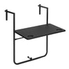 BukkitBow opvouwbare hangende campingtafel van PE en metaal, verstelbaar en ruimtebesparend, afmetingen 60x74-84,5x57cm