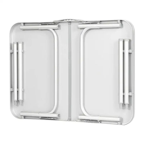 BukkitBow opvouwbare campingtafel met instelbare hoogte, lichtgewicht, maximale belasting van 30 kg, 75x55x(25-60) cm.