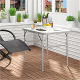 Lichtgewicht opvouwbare campingtafel van BukkitBow met instelbare hoogte, maximale belasting van 30kg, afmetingen 75x55x(25-60)cm