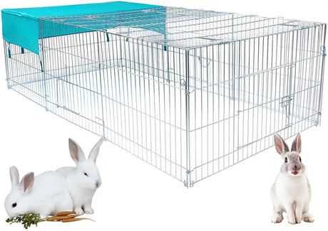 BukkitBow opvouwbare metalen dierenkooi met 3 deuren, 180x120x60cm of 216x116x65cm, geschikt voor huisdieren, stevige constructie