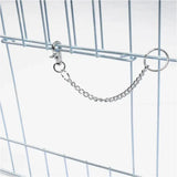 BukkitBow opvouwbare metalen dierenren met 3 deuren, 180x120x60cm of 216x116x65cm, geschikt voor huisdieren en dierenopvang