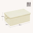Opbergbox met deksel van 27 liter, met maatlijnen voor 48 cm lengte, 29 cm diepte en 20 cm hoogte