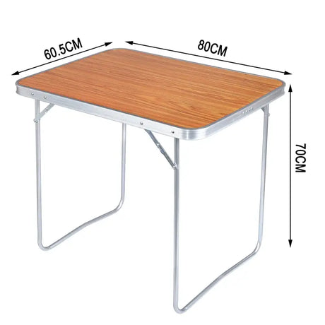 BukkitBow opvouwbare campingtafel van aluminium en MDF, lichtgewicht met 15 kg draagvermogen, ideaal voor outdoor gebruik