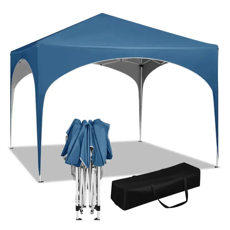 BukkitBow partytent met ronde rand, waterdicht en opvouwbaar, 300x300 cm, geschikt als tuinpaviljoen en weersbestendige tent