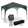 BukkitBow partytent met ronde rand, waterdicht en weerbestendig, 300x300 cm, opvouwbare tuinpaviljoen voor buitengebruik