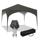 BukkitBow partytent met ronde rand, waterdicht en weerbestendig, 300x300 cm, inklapbare tuinpaviljoen voor buitengebruik.