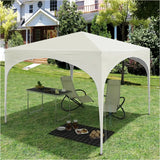 BukkitBow partytent met ronde rand, waterdicht en weerbestendig, 300x300 cm, opvouwbare tuinpaviljoen voor buitengebruik