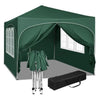 BukkitBow partytent met zijwanden en ronde rand, waterdicht en weerbestendig, 300x300 cm, opvouwbare tuinpaviljoen.