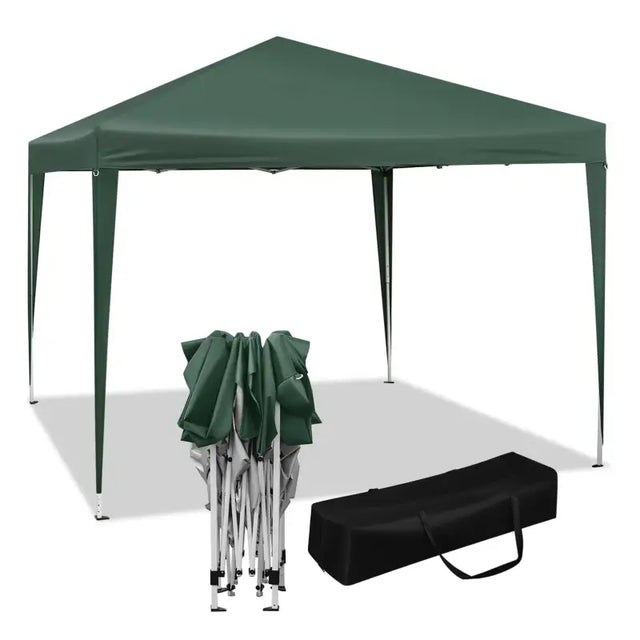 BukkitBow partytent, opvouwbare waterdichte tuinpaviljoen, 300x300 cm, weersbestendige en gemakkelijk te installeren.