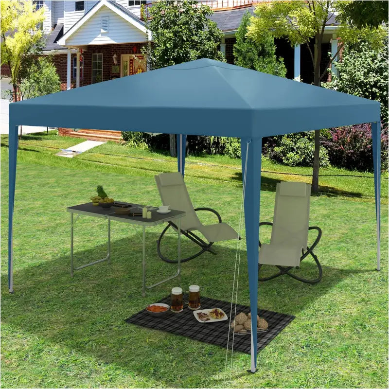 BukkitBow partytent, opvouwbare waterdichte en weerbestendige tuinpaviljoen van 300x300 cm, geschikt voor buitenevenementen.
