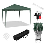BukkitBow partytent, opvouwbare waterdichte tuinpaviljoen 300x300 cm, geschikt voor buiten, weerbestendig en makkelijk op te zetten