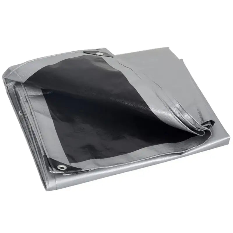 BukkitBow PE afdekzeil 280g/m², waterdicht, UV-bestendig, versterkte randen en metalen oogjes, veelzijdig gebruik.