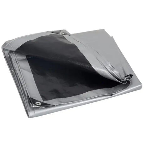 BukkitBow PE afdekzeil 280g/m², waterdicht, UV-bestendig, versterkte randen en metalen oogjes, veelzijdig gebruik.