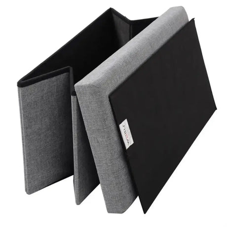 BukkitBow poef met opbergkist, stevige constructie, decoratief, ruim 76x38x38cm, handig voor extra opbergruimte in woonkamer.