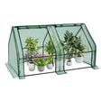 BukkitBow polytunnel tuinkas voor groenten teelt, winterproof, compact met 2 grote luiken, 180x90x90 cm.