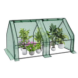 BukkitBow polytunnel tuinkas voor groenten teelt, winterproof, compact met 2 grote luiken, 180x90x90 cm.