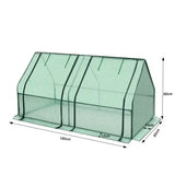 BukkitBow polytunnel tuinkas voor groenten teelt, winterproof, compact met 2 grote luiken, 180x90x90 cm, ideale tuinkas.