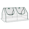 BukkitBow polytunnel tuinkas voor groenteteelt, winterproof, compact met 2 luiken, 120x60x60 cm, ideaal voor tuinieren.