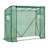 BukkitBow polytunnel tuinkas voor groenteteelt, compact ontwerp, groot luik en 3 bloemenplanken, 200x169x77cm, winterbestendig.