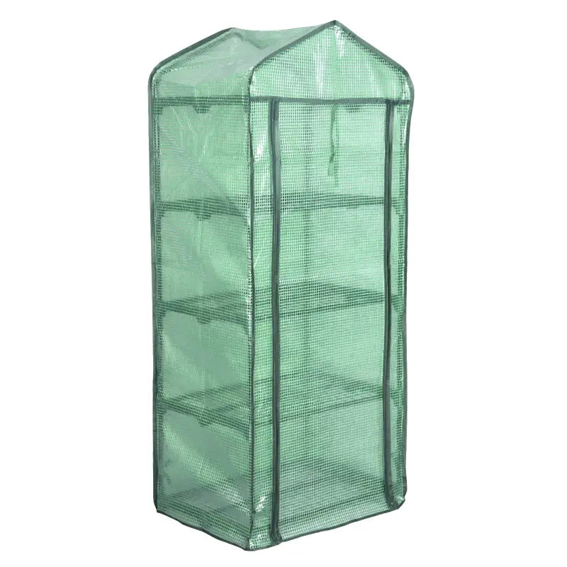 BukkitBow polytunnel tuinkas voor groenten, compact met groot luik en vier bloemenplanken, winterproof en geschikt voor tuinieren.