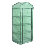 BukkitBow polytunnel tuinkas voor groenten, compact met groot luik en vier bloemenplanken, winterproof en geschikt voor tuinieren.