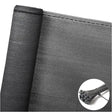 BukkitBow privacy scherm in antraciet, 150g/m², schaduwend 85%, temperatuurbestendig, inclusief kabelbinders voor privacy.