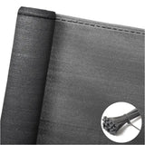 BukkitBow privacy scherm in antraciet, 150g/m², schaduwend 85%, temperatuurbestendig met kabelbinders, voor privacy en bescherming