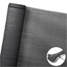 BukkitBow privacy scherm in antraciet, 150g/m², schaduwend 85%, temperatuurbestendig met kabelbinders, voor privacy en bescherming