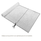 BukkitBow privacy scherm antraciet, 180 g/m², schaduwend 85%, temperatuurbestendig, inclusief 50 kabelbinders, voor privacy.