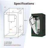 Reflecterende BukkitBow indoor kweekkas met stalen frame en observatievenster, ideaal voor effectieve plantkweek binnenshuis