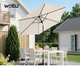 BukkitBow - Ronde Parasol 300cm met Solar LED-Verlichting en Beschermhoes