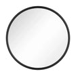 BukkitBow ronde spiegel van MDF, met metalen rand en glazen rand, in 40x40cm, 50x50cm of 60x60cm, elegante muurdecoratie