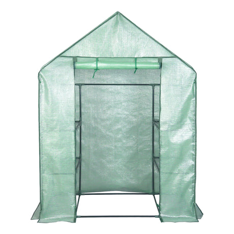 Ruime BukkitBow tuinkas met UV-bestendige folie, ritssluiting en stalen frame voor tuinopslag en bescherming