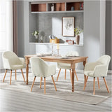 BukkitBow set eetkamerstoelen met comfortabele corduroy bekleding, robuust en stabiel, verstelbare zithoogte van 49 cm.