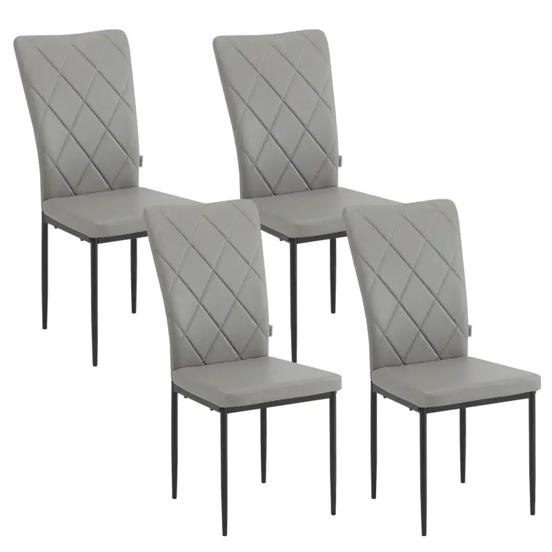BukkitBow set lederen en fluwelen eetkamerstoelen met metalen frame, zithoogte 46 cm, geschikt voor diverse interieurstijlen.