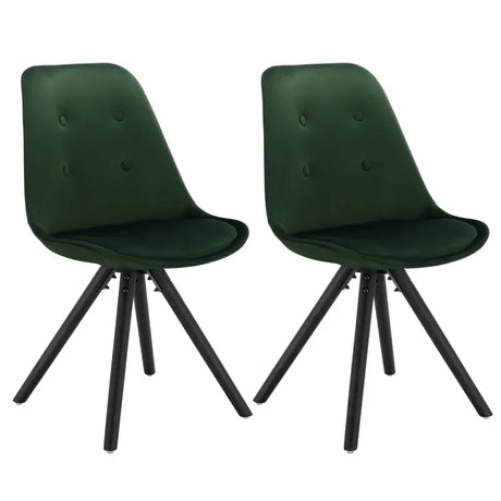 BukkitBow set van 4 stoffen fluwelen eetkamerstoelen met ergonomisch zitcomfort en stijlvolle ontwerpen, zithoogte 46 cm.