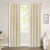 Set fluwelen BukkitBow gordijnen, 300 g/m², 140 cm breed, in verschillende hoogtes, geschikt voor moderne interieur.