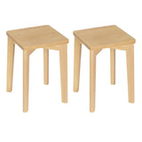 BukkitBow set houten krukken van natuurlijk beukenhout, stapelbaar en vochtbestendig, zithoogte 44,5 cm.