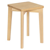 Set van BukkitBow houten krukken van natuurlijk beukenhout, stapelbaar, vochtbestendig, zithoogte 44,5 cm, comfortabele zitplaatsen